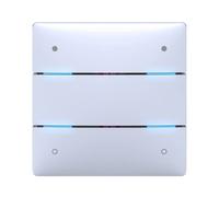 Theben 4969234 iON 104 KNX sensor táctil 4 teclas Secure | 4 LED de estado, sensor de temperatura, conmutación, regulación, persiana, valores, escenas, control de color, secuencia
