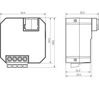 THEBEN AG, Theben UP 1f, actuador DALI, modelo DU 1, compatible con KNX, comunicación KNX TP, seguridad de datos, número de artículo: 4942580