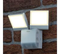 Theben Aplique LED para exterior theLeda S17-100, blanco, sensor