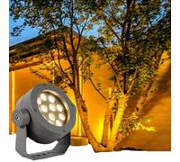 THEGA Focos Exteriores LED - Proyectores AC85~265V para Árboles Y Jardines, Luz LED De Haz Concentrado, Impermeables IP65 Luces Suelo Terraza Exterior, Ángulo Ajustable(Yellow,48w)