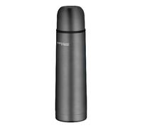 THERMOcafé by THERMOS TC BEVERAGE BOTTLE Stone Grey mat - Termo con vaso de acero inoxidable, 12 horas de calor y 24 horas de frío, a prueba de fugas, para la escuela, viajes y oficina