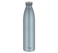 THERMOcafé by THERMOS TC BOTTLE Ice Blue mat - Termo de acero inoxidable (1,00 L, resistente al carbono, 12 horas de calor, 24 horas de frío, a prueba de fugas, para escuela, viajes y oficinas)