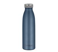 THERMOcafé by THERMOS TC Bottle Night Blue mat 0,50 l, acero inoxidable termo resistente al carbono, 12 h caliente 24 h frío, a prueba de fugas, para escuela, viajes y oficina