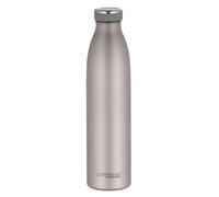 THERMOcafé by THERMOS TC Bottle Rose mat 0,75 l, termo de acero inoxidable resistente al carbono, 12 h caliente 24 h frío, a prueba de fugas, para escuela, viajes y oficina