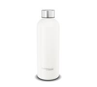 THERMOcafé by THERMOS TC Daily Bottle White mat 0,50 l, termo de acero inoxidable, resistente al carbono, 6 h caliente 12 h frío, absolutamente hermético, para escuela, viajes y oficina