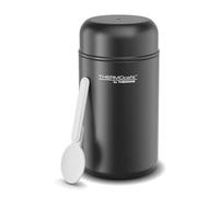 THERMOcafé by THERMOS TC Daily Food JAR Black mat 0,40 l, 6 h caliente y 12 h frío, con cuchara, recipiente térmico para comida de acero inoxidable, fiambrera, a prueba de fugas, para oficina y viajes