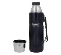 Thermos botella térmica acero inoxidable 1,2l azul con asa 9 cm