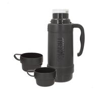 Thermos Botella térmica 63210 Gris 1 L - 2 tazas, asa ergonómica, doble pared, 12h/24h