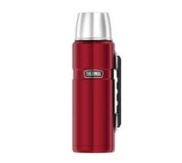 Thermos Botella térmica 63232 – 1,2 litros Rojo, acero inoxidable, doble pared, 24 h, tapa con vaso