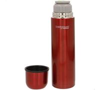 THERMOS Botella térmica, Rojo, 1L, Acero Inoxidable, 7x7x31 cm, Tapa de Rosca, Incluye Vaso, Aislamiento al vacío, Sistema de Apertura y Cierre, Botellas Termo (63216)