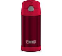 Thermos Funtainer - Botella con pajita (0,35 L), color rosa
