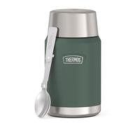 Thermos Recipiente para alimentos ICON 0,71 l – doble pared 18/8, cuchara plegable, Verde/Forest Mat