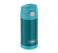 THERMOS Kids Funtainer Straw Bottle 0,35 l, termo para niños de acero inoxidable, con pajita, frío 12 horas, absolutamente hermético, para escuela, guardería, pausa