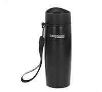 THERMOS Termo Acero Inoxidable, Negro, 350 ml, Medidas 8x7x20 cm, Base Antideslizante, Correa de Transporte, Vasos térmicos para café, Botella térmica (63218)