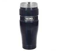 Thermos vaso térmico de acero inoxidable 470 ml azul 20 cm