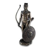 Things2Die4 Veronese Design Estatua de Bronce del Dios Romano y Griego Apolo con Escudo y Arco