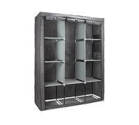 Thinia Home Armario Ropero de Tela Max Gris 128x45x169cm Thinia Home
