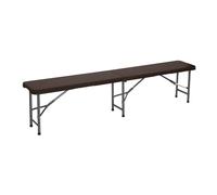 Thinia Home Banco Plegable Catering Efecto Ratán 180x28x43cm Thinia Home
