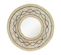 Thinia Home Espejo de Pared en Algas Marinas Redondo Bask Natural Ø55cm Thinia Home