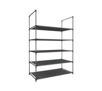 Thinia Home Zapatero Metálico Plateado con 5 Baldas 60x30x90cm Thinia Home