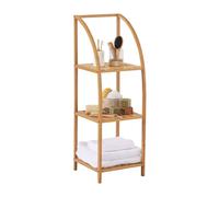 Thinia Home Estantería Arqueada en Bambú con 3 Niveles Canoply 110.5x37x35cm Thinia Home