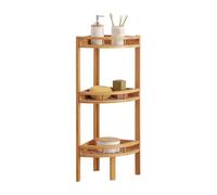 Thinia Home Estantería Rinconera en Bambú con 3 Niveles Canoply 85x29x29cm Thinia Home