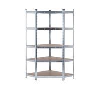 Thinia Home Estantería Esquinera Modular Metálica con 5 Baldas 875kg 80x40x180cm Thinia Home