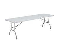 Thinia Home Mesa Plegable Rectangular para Catering Blanco 240x74cm Thinia Home