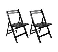 Thinia Home Pack 2 Sillas Plegables de Madera de Bambú Biano 46x44x78cm Thinia Home