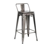Thinia Home Taburete Alto Industrial Apilable de Acero 41x41x85cm Thinia Home