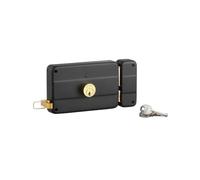 THIRARD - Cerradura de tirador de doble cilindro horizontal para montaje en superficie, 140x90 mm, mano derecha - 8115