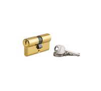 THIRARD, cilindro doble de aluminio Ecopro, dimensiones: 30x30mm, antidesgarro, 3 llaves de acero niquelado, mecanismo de 5 pitones, Ideal para puertas de entrada