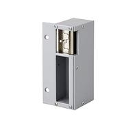 THIRARD - Gache Eléctrica para Cerradura Vertical en Applique - Reversible - 12 V - Compatible Exterior - Cuerpo de Aleación - Doble Pestillo - Instalación Fácil - Gris