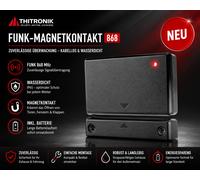 Thitronik 106020 Contacto magnético inalámbrico 868 resistente al agua para W...