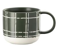 Thomas Fun Karo Dark - Taza con asa (0,49 l), diseño de cuadros