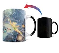 Thomas Kinkade's "Tinker Bell and Peter Pan Fly To Neverland" Morphing Mug/Tazas de desayuno