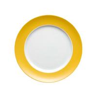 Thomas Sunny Day - Plato Llano de 27 cm, Color Amarillo y Blanco