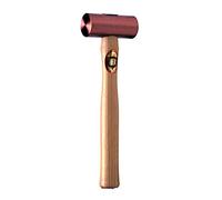 THOR - Martillo redondo de cobre rojo con mango de madera (22 x 63 mm, 250 g)