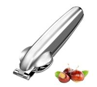 THQAE 1 Pcs Abridor Castañas, Cortador de Castañas, Tenazas para Corta Castañas, Abre Pinzas Pelador de Castañas, Cascanueces Acero Inoxidable, Chestnut Cutter Opener, Herramientas de Cocina