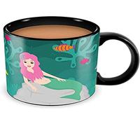 Thumbs Up mermug Sirena Heat Change Taza con Cambio de Color, cerámica, Negro, 14 x 14 x 14 cm
