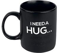 Thumbs Up Taza con efecto térmico que cambia de color, 300 ml, color negro