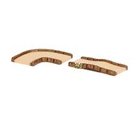 THUN - Figura de Belén Recta y Camino Curva - Decoraciones Navidad Casa - Línea Belén Clásico - Cerámica - Juego de 2 Piezas