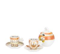 THUN - Juego de 2 tazas con plato y azucarero, colección Tulipani, /10,25 x 9,60 H 370 cc