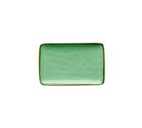 Thun Rose & Tulipani - Bandeja Rectangular Verde Agua - Decoración casa, Cocina - Línea Concerto di Colori - Idea Regalo - Stoneware - Ø 20; 13 cm