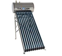 THUNDER: Colector solar de vacío con tubo de calor, capacidad de 100 litros, 10 tubos, calentador de agua solar, depósito de acero inoxidable SUS304, sistema solar certificado por TUV