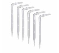 THXFUNAREA Riego por Goteo Goteros para Riego 4/6 mm Estacas Riego 10 cm Emisores Riego Jardin Sistema Irrigacion 50 Piezas Blanco