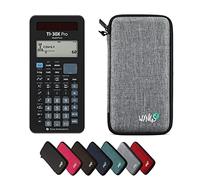 TI-30X Pro MathPrint con Funda Protectora WYNGS Gris Claro - Calculadora Científica - Paquete Básico