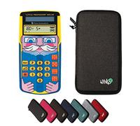 TI-Little Professor con Funda Protectora WYNGS Gris Oscuro - Entrenador Interactivo de Cálculo - Paquete Básico