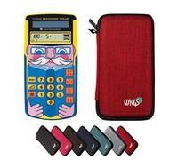 TI-Little Professor con Funda Protectora WYNGS Rojo - Entrenador Interactivo de Cálculo - Paquete Básico
