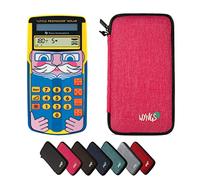 TI-Little Professor con Funda Protectora WYNGS Rosa - Entrenador Interactivo de Cálculo - Paquete Básico